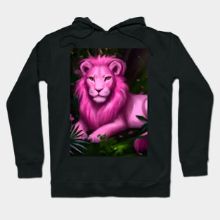 Pink Lion Hoodie